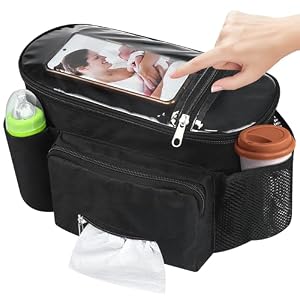 Pram Bag Pushchair Organiser with T...