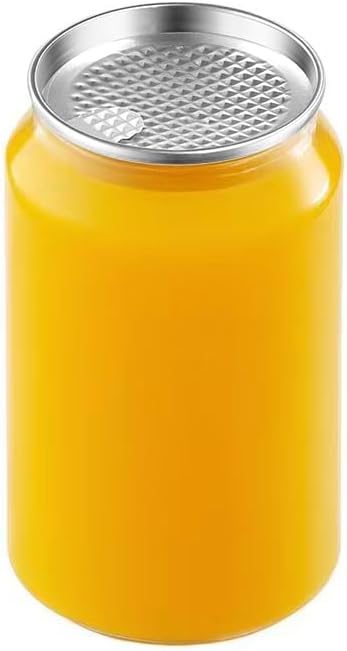 200 Pack 11oz Clear Plastic Can Cups with Aluminum Lids, PET Beverage Cans for Automatic Seaming Machine, Leak-proof Soda & Juice Containers for Boba Tea & Coffee Shops