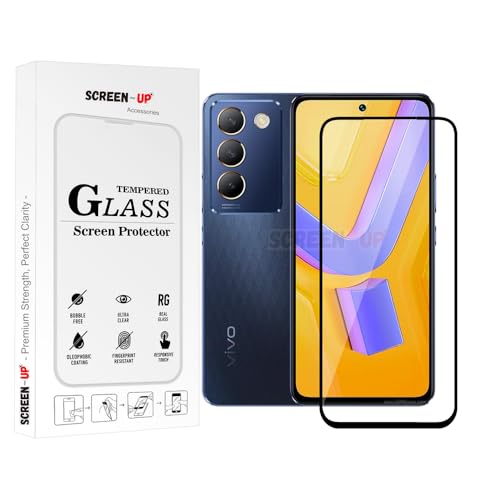 Image of ScreenUp Tempered Glass For vivo V40 SE - Ultra Clear, 9H Scratch Resistant, Full Coverage, Easy Install Screen Protector