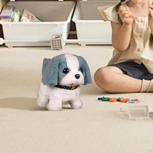 Image of Hopping Walking Dog Toy with Sounds, Jumping Dog Wiggling Tails, Twitching Mouth and Nose, Educational Interactive Dog Toy for Baby Kids Children