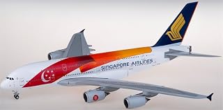 FloZ for JC Wings for Singapore Airlines for Airbus A380 9V-SKJ 1:200 Airplane Pre-Built Model