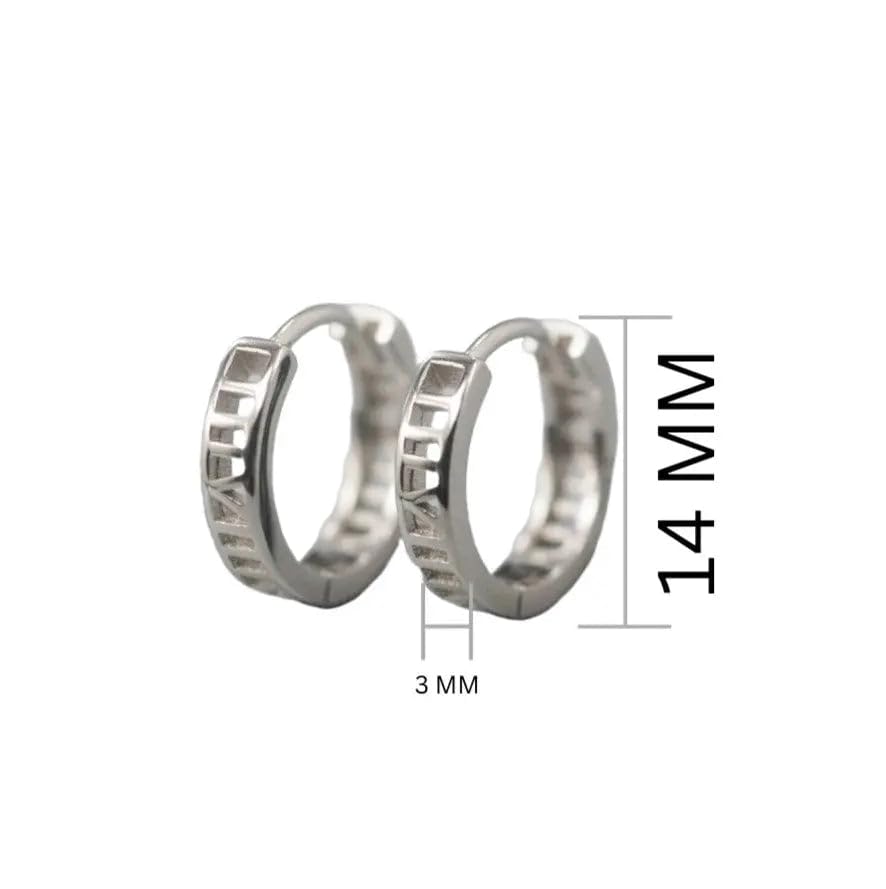 Image of SALTY ALPHA Anti Tarnish Drake Earrings for Men | Ear Hoop for Man | Stylish Fashion Jewellery Accessories for Boys | Minimal Jewelry | Ideal for Gifting | Marriage, Birthday | Gift for Valentine Day