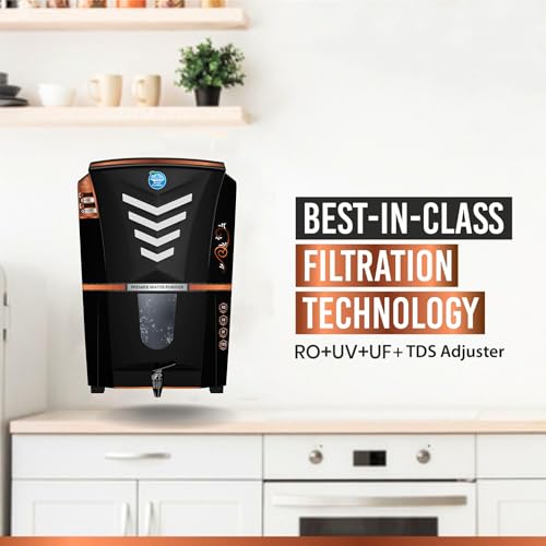 Image of Aquadpure Copper +Alkaline RO Water Purifier with RO, UV, UF, TDS Adjuster 12L | 8 Stage Purification | Suitable for all type water supply (A128 Siron Silver Zinc RO)