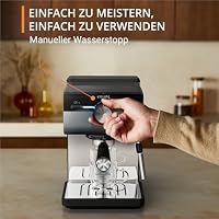 Krups Authentic+ Espresso-Siebträgermaschine, 15 bar, intuitive Bedienung, raffiniertes Design, Dampfdüse, inkl. umfangreichem Zubehör, Bullet Dark Silver/Edelstahl, XP384G10 – Ansicht 3
