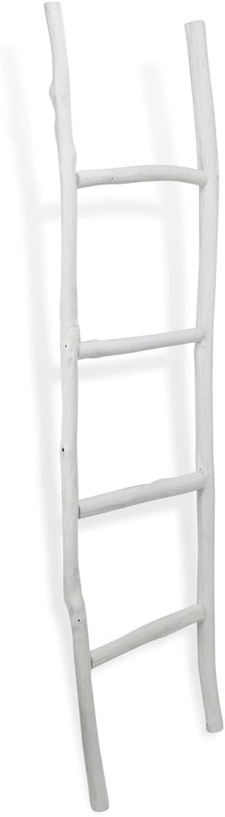 White Wash Wood Ladder