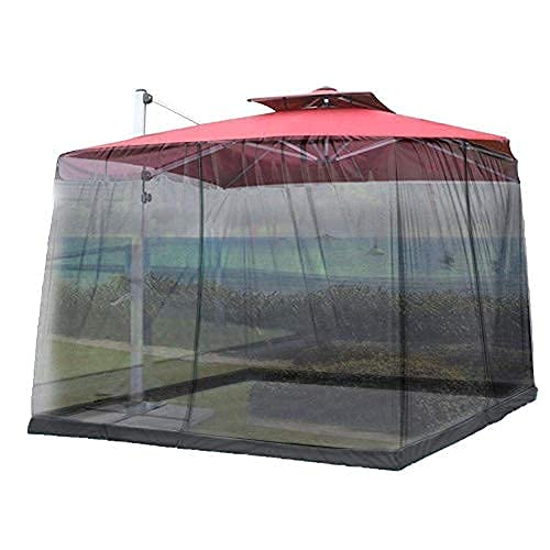 Mosquitera para sombrilla en cenas de terraza y jardín libre