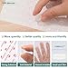 128pcs Cabinet Door Bumpers Clear Self Adhesive，0.5inch Diameter Rubber Dots for Non Slip，Cabinet Soft Close Pads Quiet for Kitchen Drawers Picture Frames Furniture