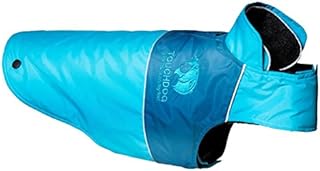 PetPurifiers Touchdog Lightening-Shield Waterproof 2-in-1 Convertible Dog Jacket with Blackshark technology44; Blue - Extra Small