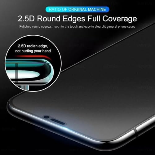 Image of Pack 1- Matte Screen Glass Protector Compatible with Vivo T5x | iQOO Z11x 5G Matte Tempered Glass Edge to Edge [Anti-FingerPrint | Anti-Glare | Camera Cutout] - installation Kit