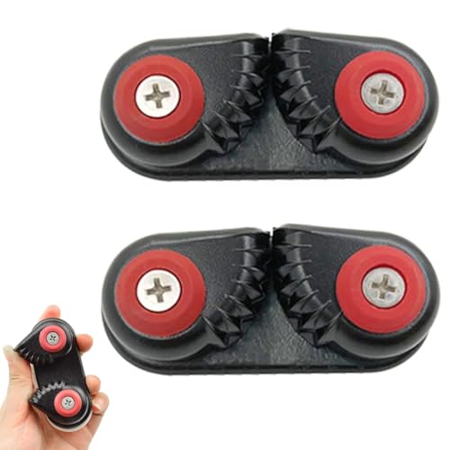 2PCS Kayak Cam Cleat, Boat Canoe Sailing Boat Dinghy Aluminum Cam Cleats Fast Entry Kayak Cleats,with Easy Installation (2Pcs) [