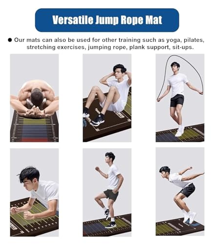 Colchoneta de salto de longitud alfombrada y tapete de entrenamiento físico para gimnasio 7