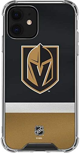 Skinit Clear Phone Case Compatible with iPhone 12 - Officially Licensed NHL Vegas Golden Knights Jersey Design