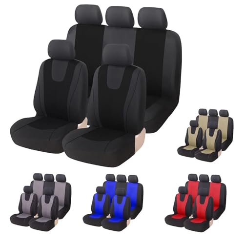 Housse de siège auto en tissu protection siege voiture beige 5 places