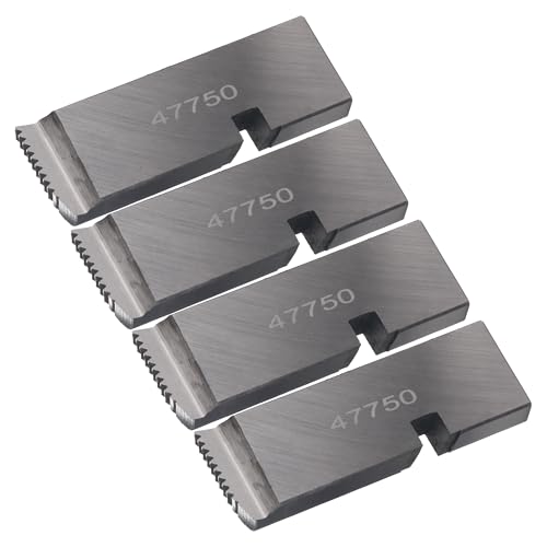 47750 Matrizes de rosqueamento para cabeças de matriz universais RIDGID de 2,5 a 5 cm, prata, pacote