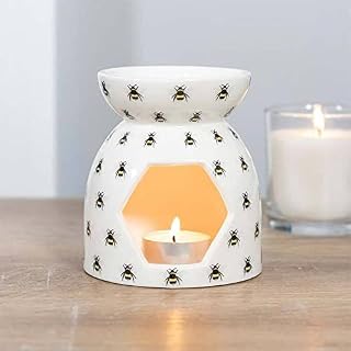 Oil Burner | Bee Print | All Over | H:11cm X W:10cm X D:10cm | Pack of 1