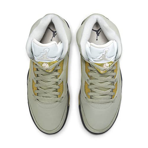 Image of Jordan Youth Air 5 Retro GS 440888 300 Jade Horizon - Size 5.5Y