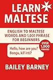 Learn Maltese: English to Maltese Words and 1,001 Phrases for Beginners