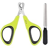 Uleecy Pet Nail Clippers for Small Animals: Dog, Cat, Rabbit, Bird, Ferret, Puppy, Kitten - Cat Nail Clippers Trimmer for Paw Grooming - Cat Claw Clippers Scissors & Nail Cutter - Free Nail File