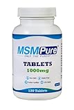 KALA HEALTH MSMPure MSM Tablets – 1,000 mg US-Made MSM per Tablet for Joint Health, Skin Appearance, Hair & Nail Support – Coated for Easy Swallowing, Tasteless – 120 Count