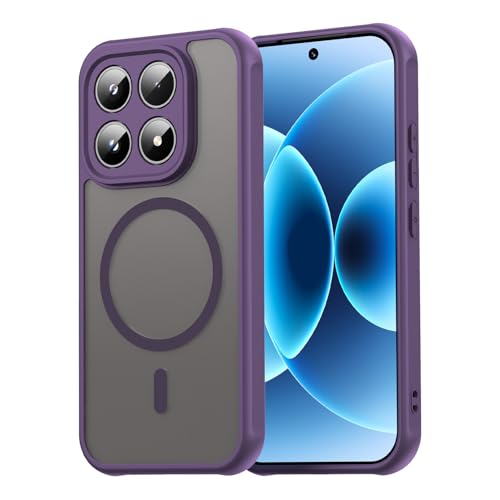 Image of Compatible with Xiaomi 17 Case Cover,Compatible with MagSafe,Anti-Fall,Compatible with Xiaomi 17 5G 25113PN0EC Cell Protective Phone Case Purple