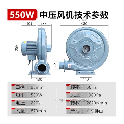 Extraction de poussière par ventilateur centrifuge 220V compact - 3