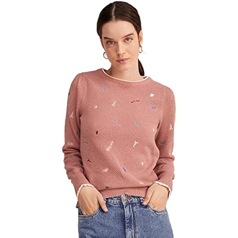 Jersey Bordados Paris, Suéter Mujer Cover