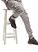 SCREENSHOT SPORTS-P11960 Mens Premium Hip Hop Cargo Pockets Fleece Pants - Slim Athletic Jogger Fitness Workout Utility Sweatpants-H.Grey-2XLarge