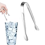 Pinzas de hielo, pinzas para servir, utensilios para servir bufé, pequeñas para alimentos, dulces, pan, pasteles, cocina, boda, fiesta, bar, cubo para cubo de hielo, cocina pequeña para café