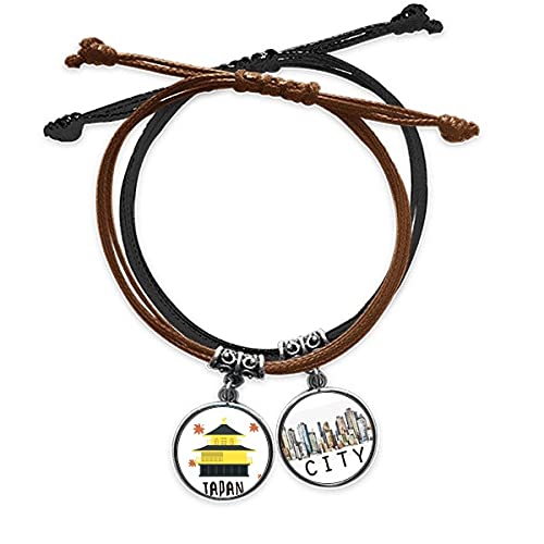 Bracelet Voyageurs Japonais en cuir et corde tressée main