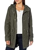 Levi's Women's Cotton Hooded Anorak Jacket (Standard & Plus Sizes), Army Green Slub Twill, X-Small