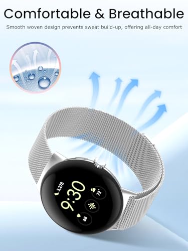Correa para Google Pixel Watch 4 41mm Acero Inoxidable miniatura 5