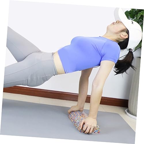 Rodillo de espuma semicircular colorido UPKOCH para ejercicio, medio rodillo de yoga para masaje muscular y entrenamiento de equilibrio, equipo de fitness portátil y ligero para mejora de la circulación y alivio miniatura 2