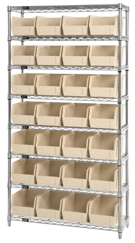Quantum Qus221 empilage de rangement en plastique bac robuste bleu - 6