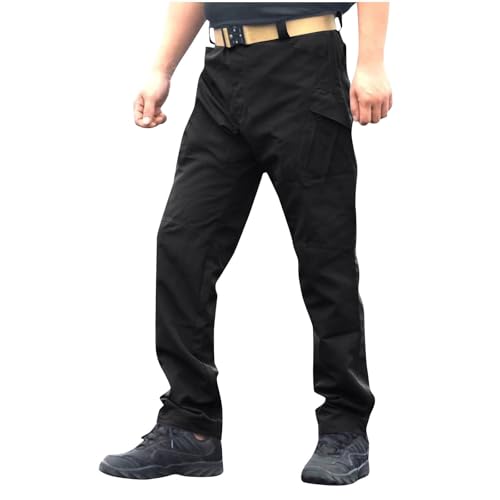 Men's Quick Dry Cargo Pants Water Resistant Outdoor Tactical Pants Lightweight Stretch Baggy Hiking Pants