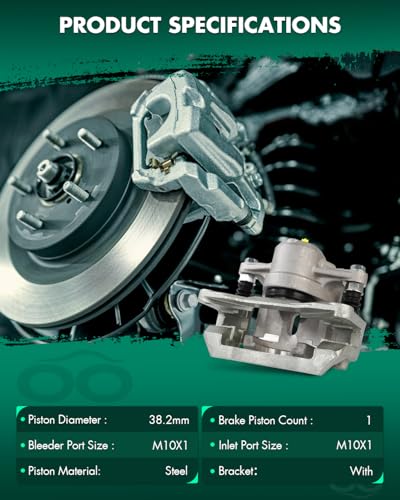 Image of SCITOO 19B3225 19B3224 Rear Left & Right Disc Brake Calipers Assembly w /Bracket For Subaru For Legacy 2006-2009,For Subaru For Outback 2006-2009