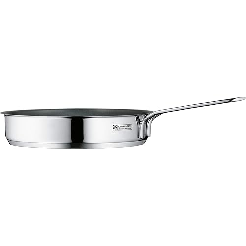 WMF Mini Frying Pan, Coated, Small, 18 cm, Cromargan Polished Stainless Steel, Induction, Stackable, Ideal for Small Portions or Single Households