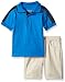Calvin Klein Little Boys' Toddler 2 Piece Set- Polo with Jean Short,Assorted,3T