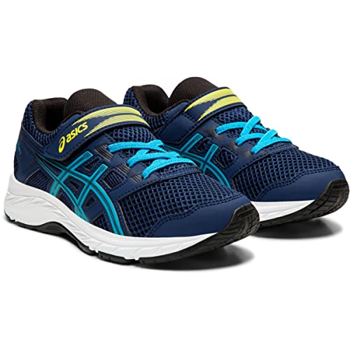 ASICS Kid's Contend 5 PS Running 3 Little Kid Navy/Blue3