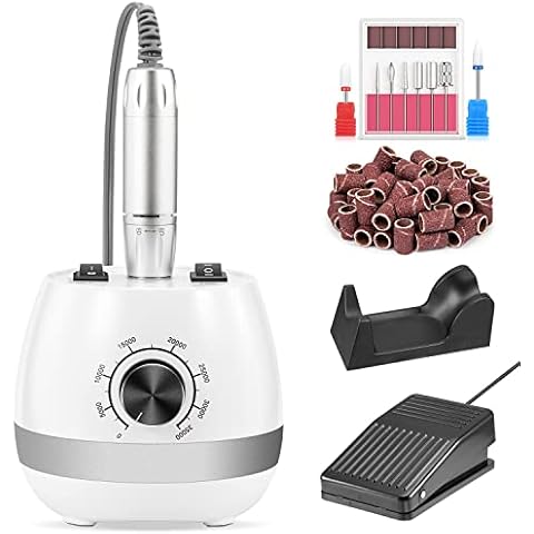 Torno para Uñas ENGERWALL 35000 RPM con Pedal Cover