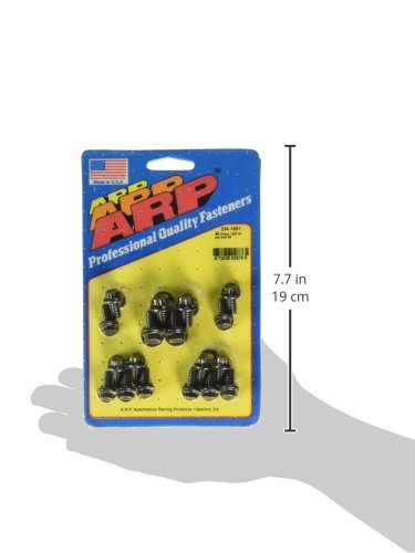Image of ARP 2341801 Oil Pan 12-Point Bolt Kit, Black Chrome Moly Steel, For Select Chevrolet Small Block Applications