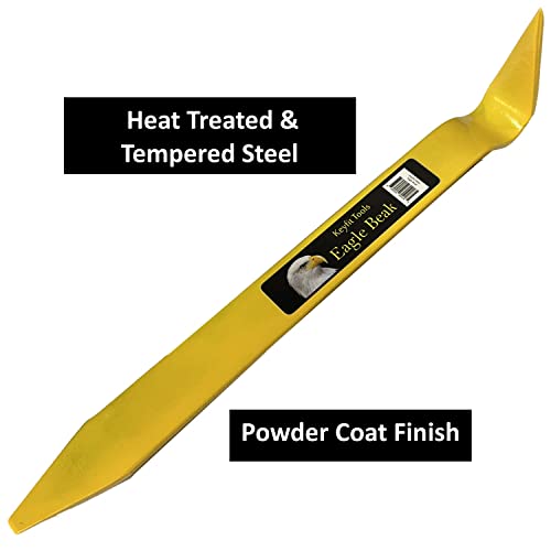 Keyfit Tools Eagle Beak Hardwood Flooring Fence Tool Staple Remover Puller Siding For 16, 18 Gage 2" Staples Compatible With Bostitch & All Brands Of Installation Construction Nailer & Staplers #TOP4