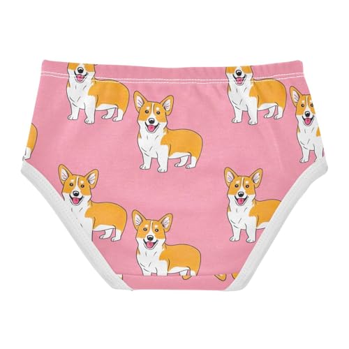 Animal Toddler Underwear Floral 2t Cotton Cute Panties Girl Cute Dogs Pink Kids Briefs Undies2