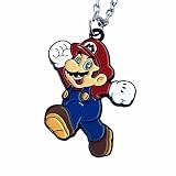 Twin Six Supe Mario Necklace,Anime Cartoon Environmental Zinc Alloy Pendants, Gifts for Women, Men,