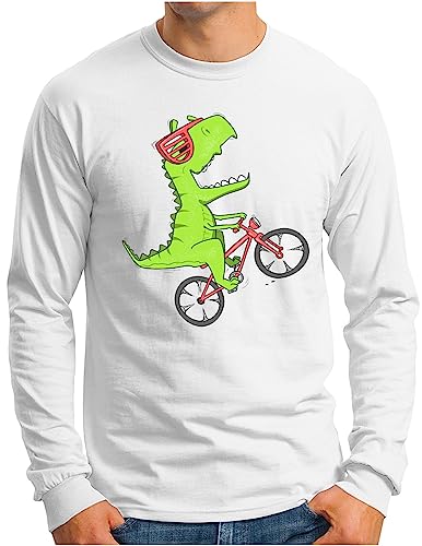 Cyclisme au quotidien avec le t-shirt manches longues homme OM3 dinosaure