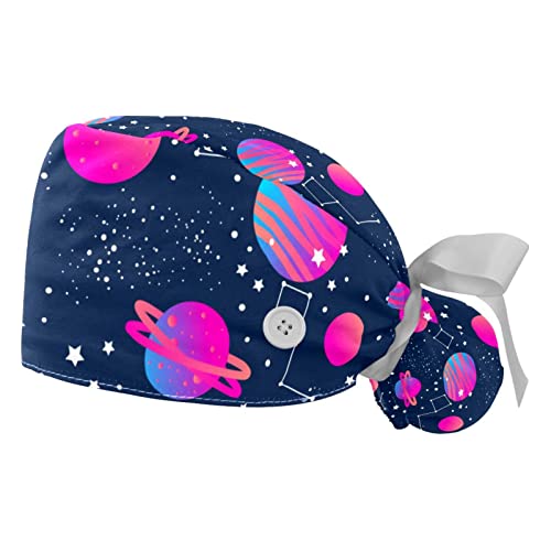 Chapeaux de travail pour hommes et casquettes ajustables galaxie avec bandeau de transpiration