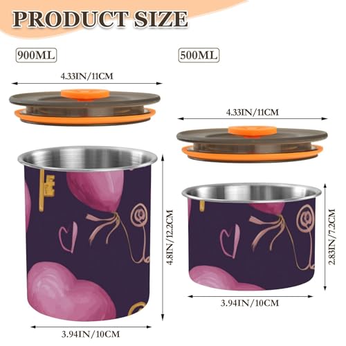 Contenedor de Almacenamiento para Café OTVEE 900ml Acero Inoxidable miniatura 3
