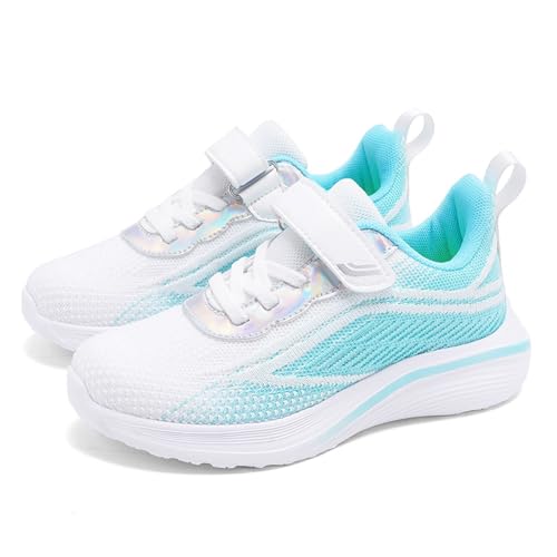 Zapatillas de moda infantiles con malla transpirable y cordones para correr 4