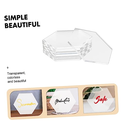 Cabilock 10stücke Acryl-zeichenbrett Transparent Acryl-dekorationsbrett Kunststoff-zeichenbrett -diy-brett Für Malerei Und Basteln Leicht Zu Reinigen Bedienen