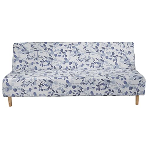 Printed Futon Cover Stretch Sofa Bed Slipcovers Full Twin Queen Size Armless Couch Loveseat Protector Covers with Elastic Bottom for Living Room Bedroom Furniture (Jian Qiu)