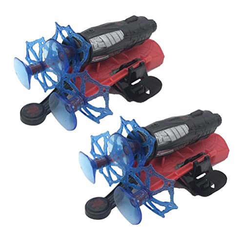 YQkoop Spider Web Shooter, Creative Hero Gloves Launcher Toy Set Kids Cosplay Movie Web Shooters Costume Props Plastic Web Slinger Wrist Toys Funny Children's Educational Party Favors for Boys Girls